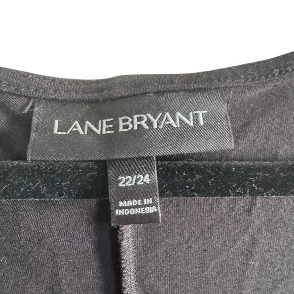 Lane Bryant Black Ruffle Sleeve Dress 22/24 - Picture 4 of 8